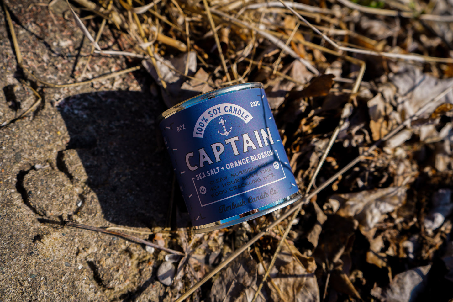 Captain | Sea Salt + Orange Blossom 8oz Soy Candle