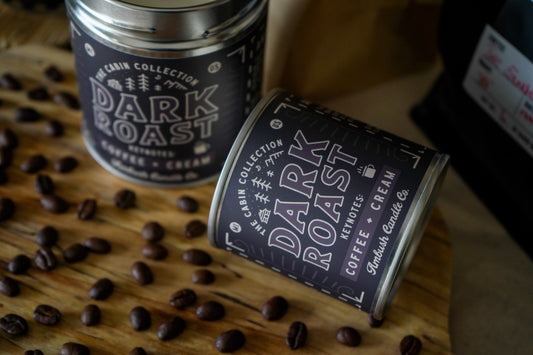 Dark Roast | Coffee + Cream 8oz Soy Candle