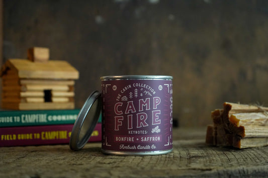 Campfire | Bonfire + Saffron 8oz Soy Candle