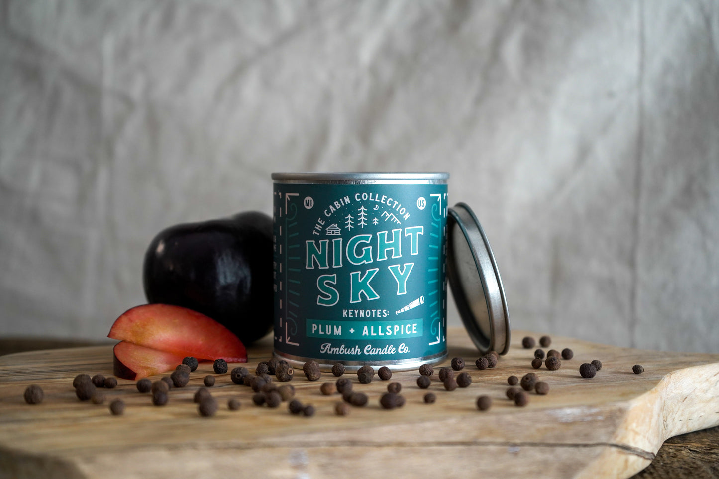 Night Sky | Plum + Allspice 8oz Soy Candle