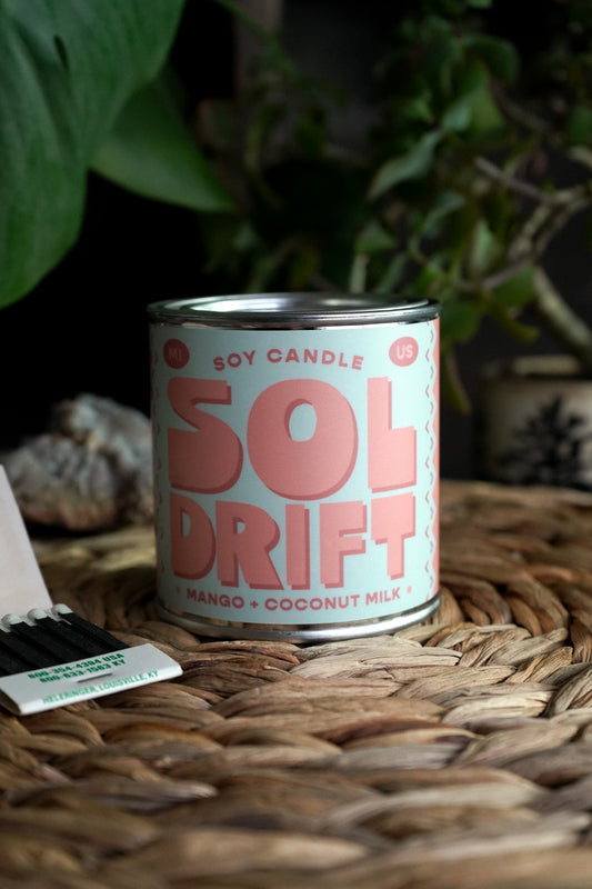 Sol Drift | Mango + Coconut Milk 8oz Soy Candle