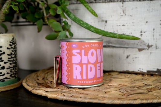 Slow Rider | Strawberry + Guava 8oz Soy Candle