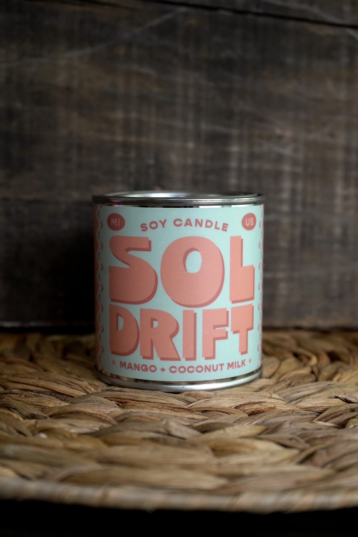 Sol Drift | Mango + Coconut Milk 8oz Soy Candle