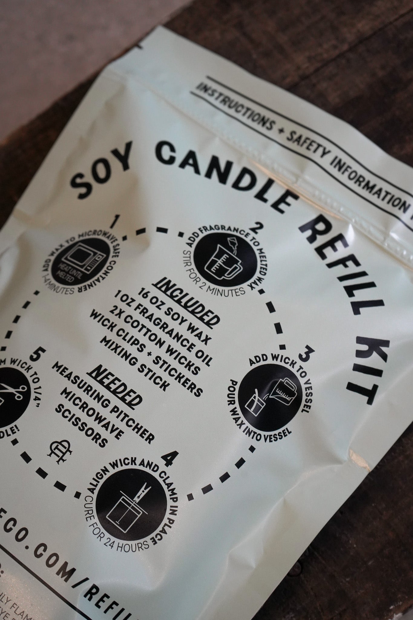 Candle Refill Kit (Makes Two 8oz Soy Candles)