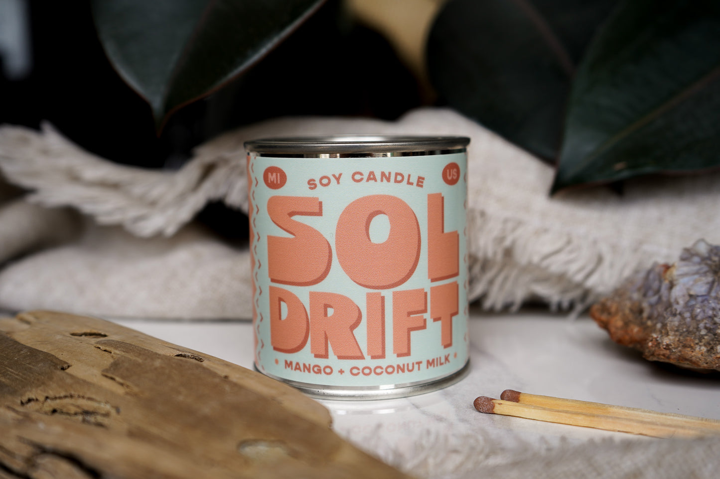 Sol Drift | Mango + Coconut Milk 8oz Soy Candle