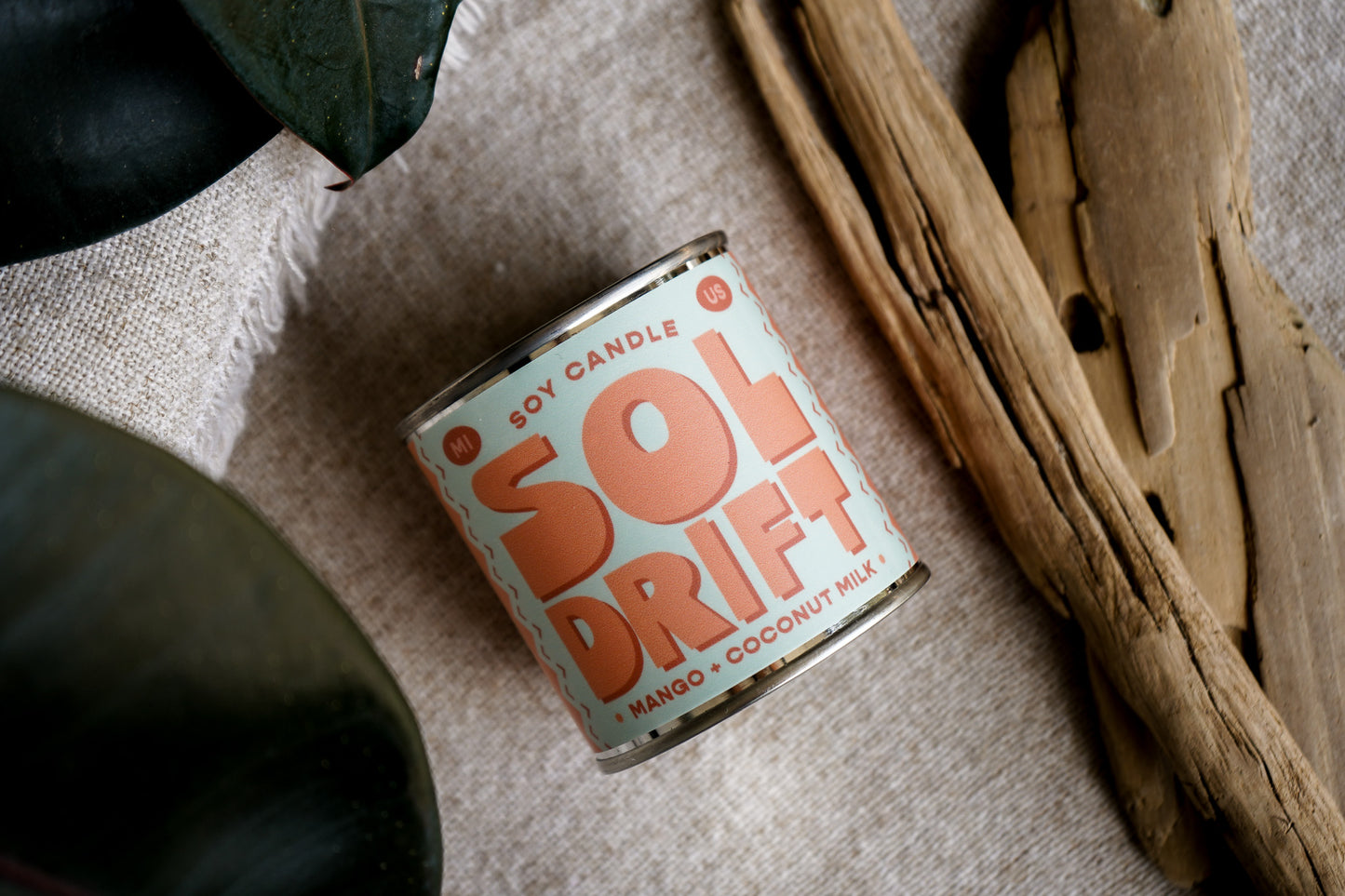 Sol Drift | Mango + Coconut Milk 8oz Soy Candle
