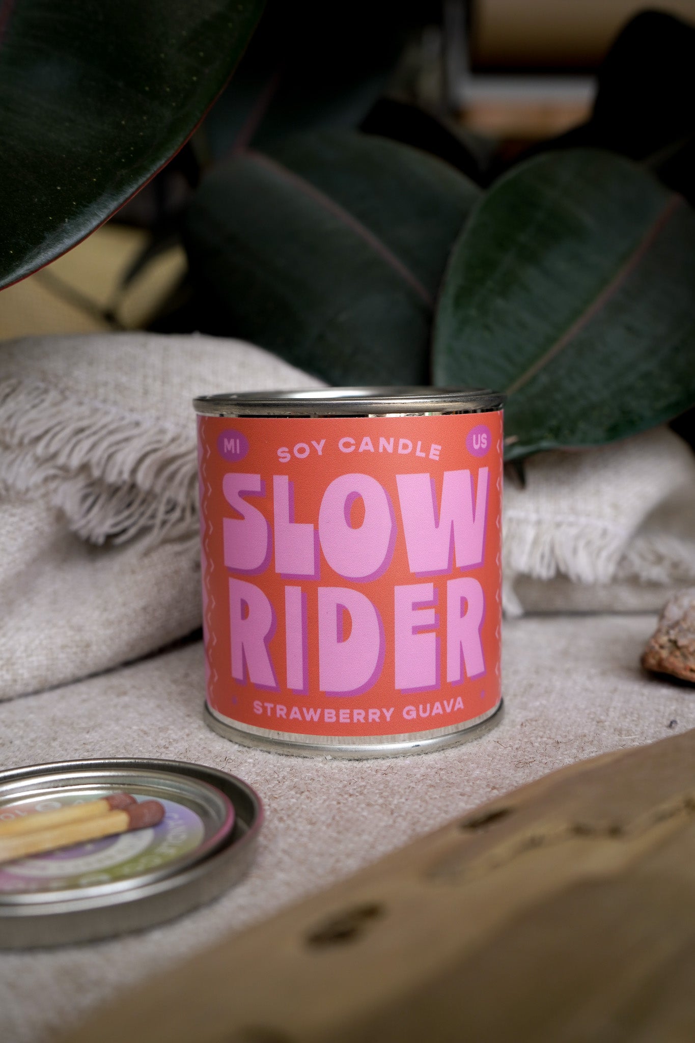 Slow Rider | Strawberry + Guava 8oz Soy Candle
