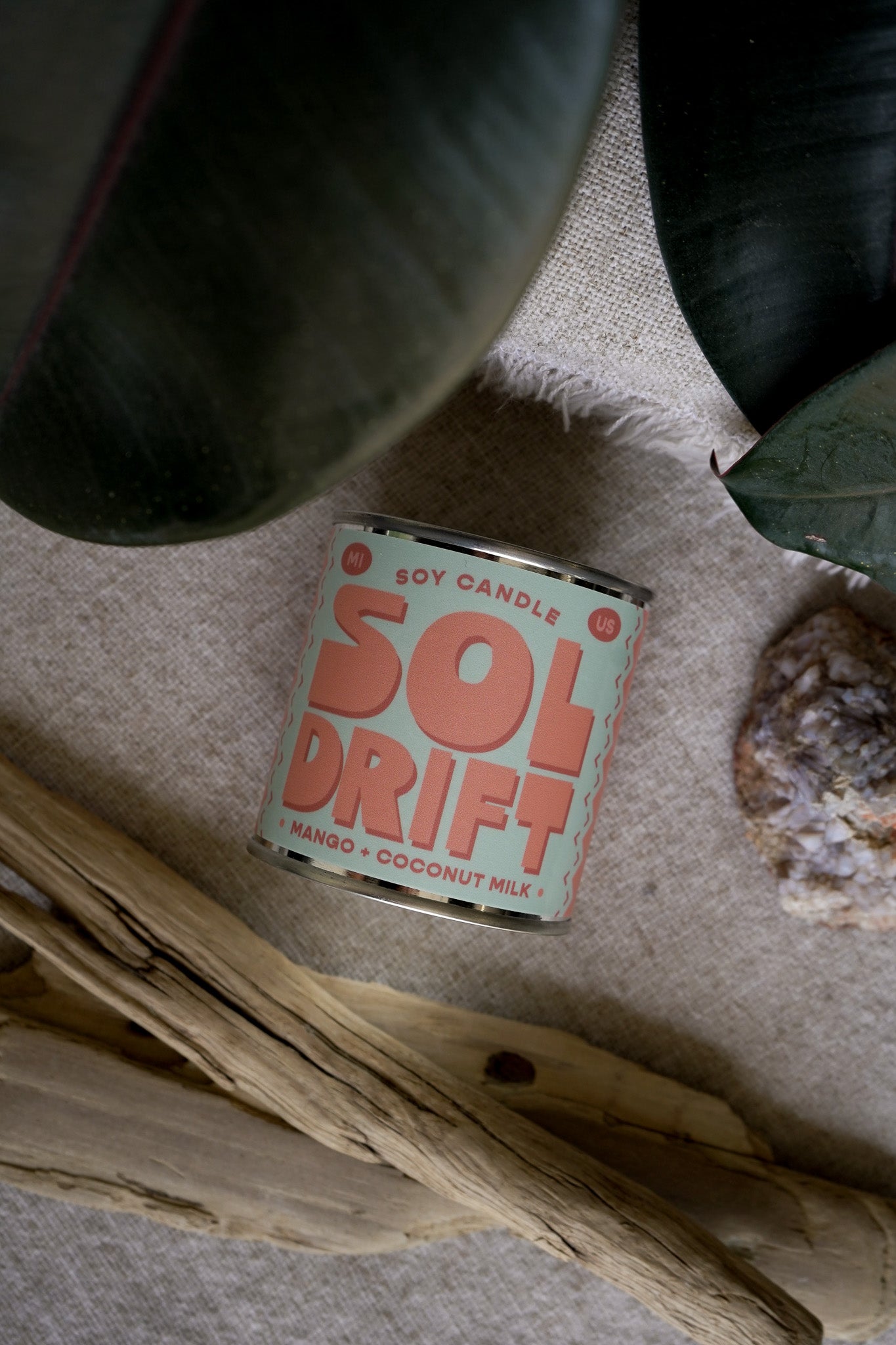 Sol Drift | Mango + Coconut Milk 8oz Soy Candle