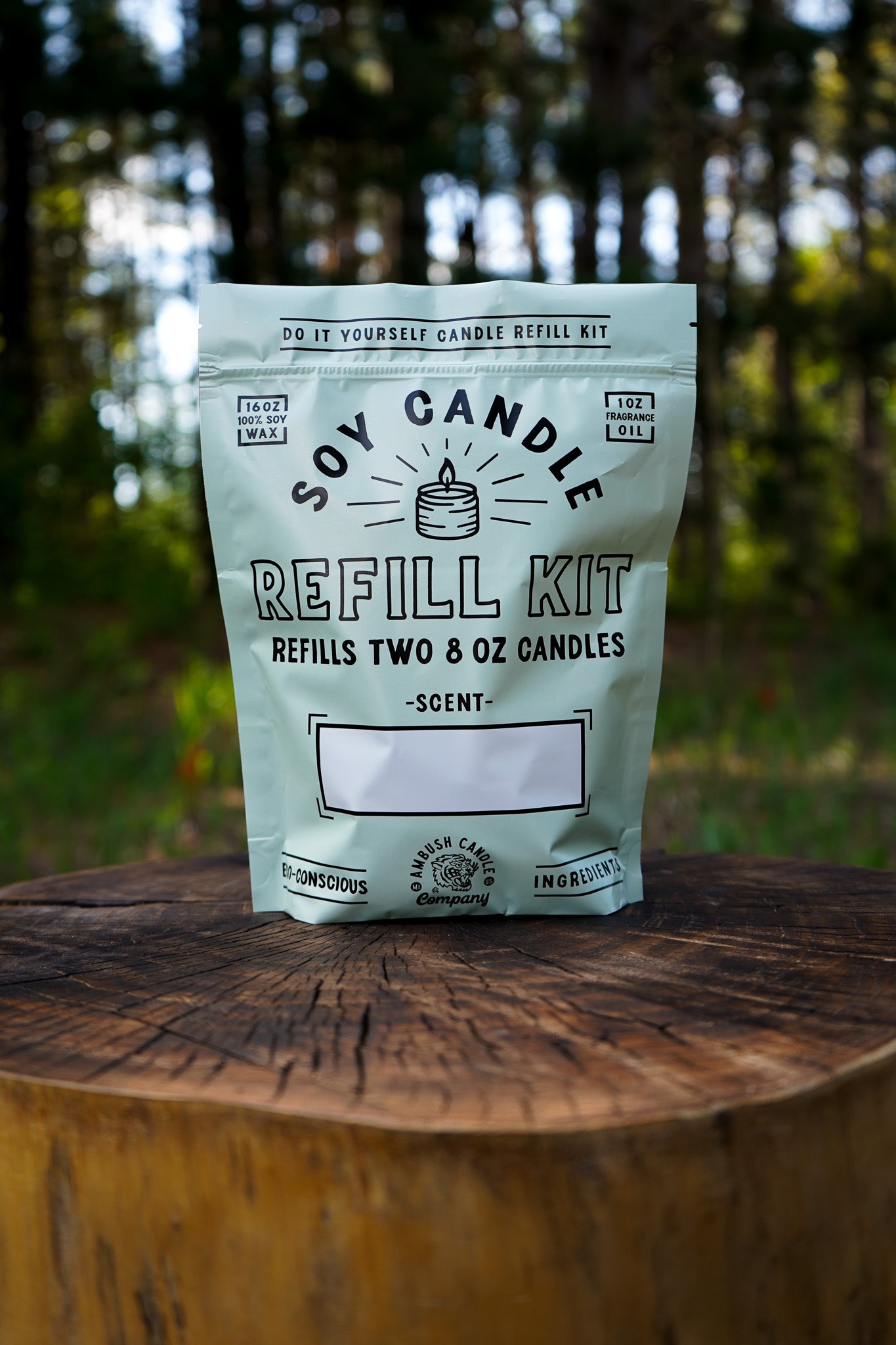 Candle Refill Kit (Makes Two 8oz Soy Candles)