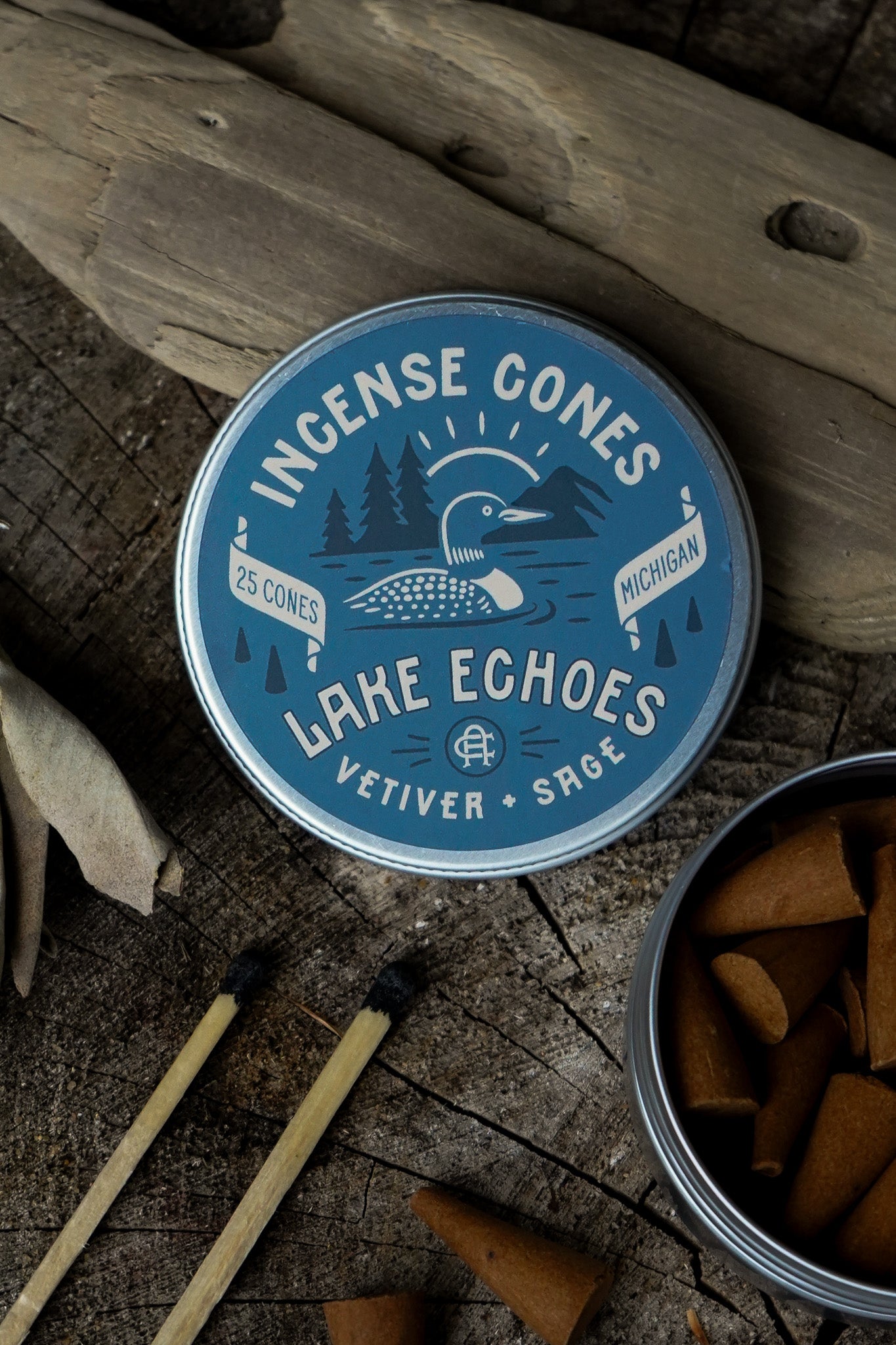 Lake Echoes | Vetiver + Sage Incense