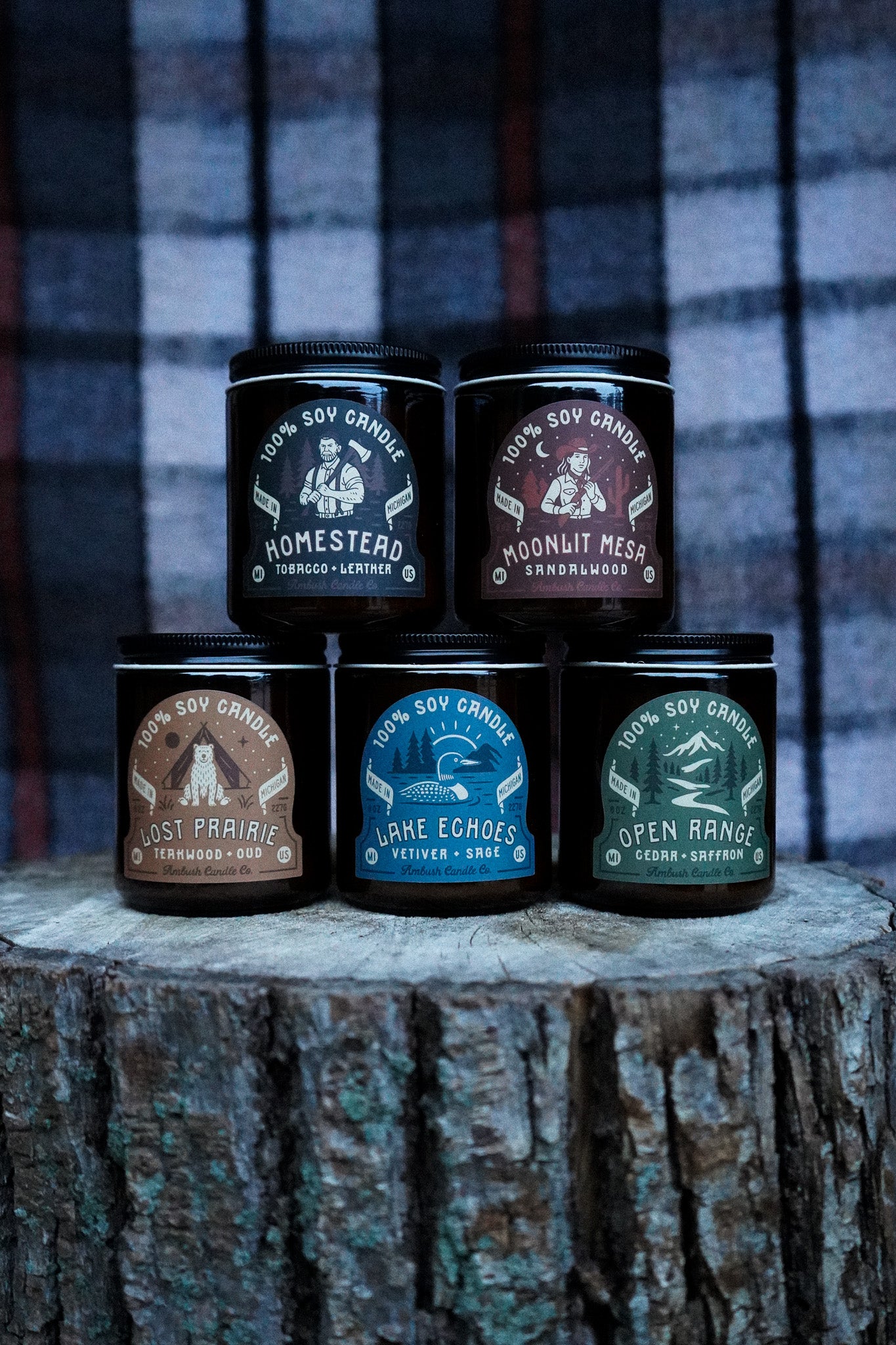 Open Range | Cedar + Saffron 8oz Soy Candle