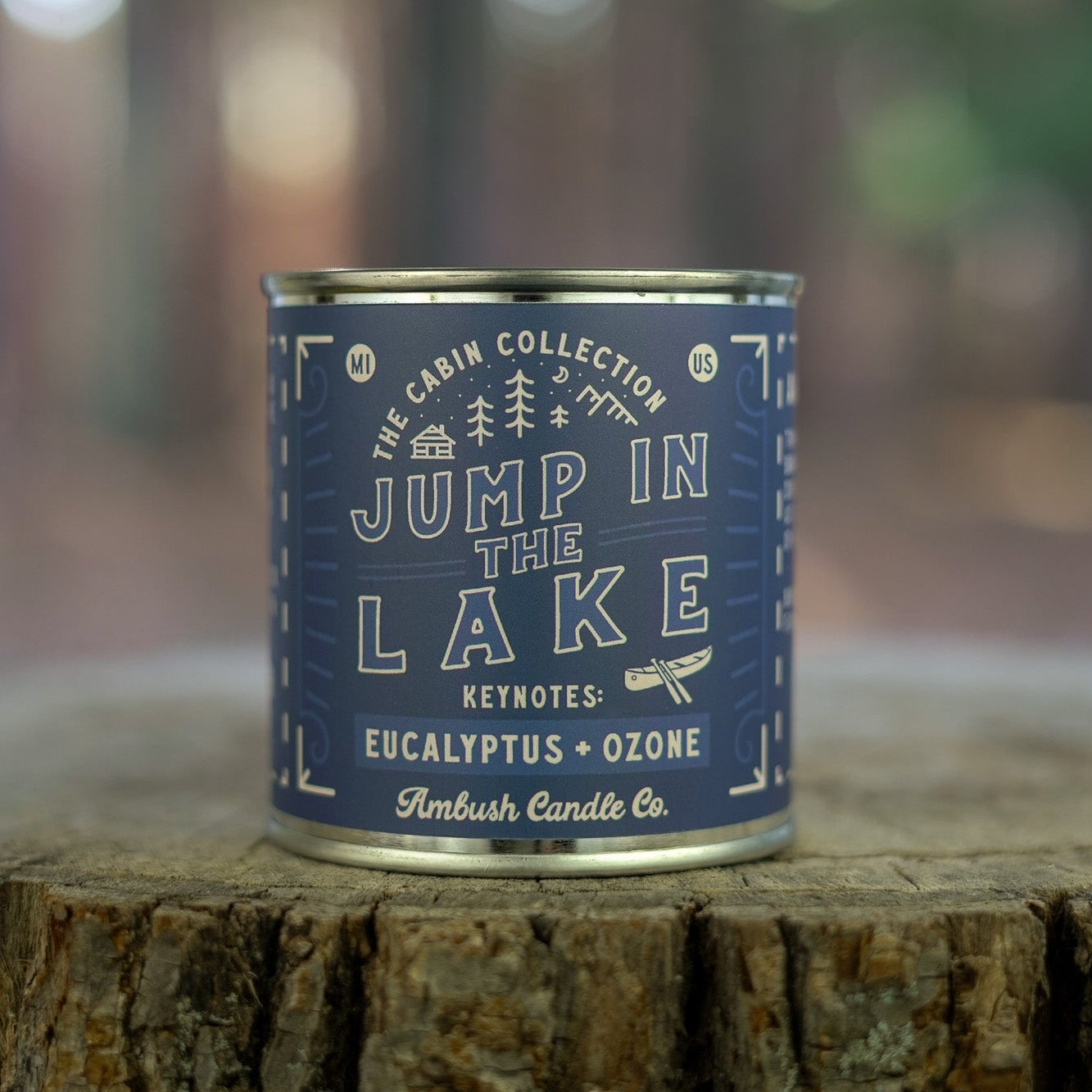 Jump In The Lake | Eucalyptus + Ozone Soy Candle – Ambush Candle Co.