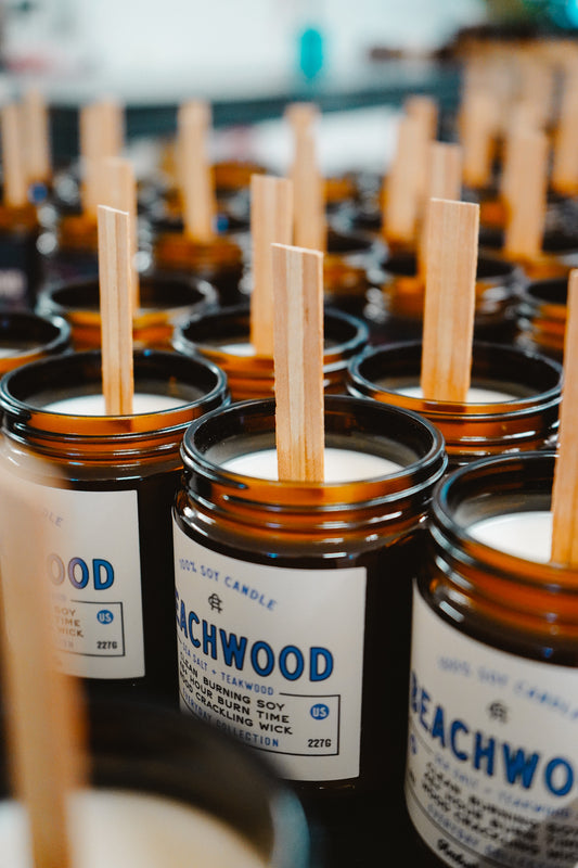 Beachwood | Sea Salt + Teakwood 8oz Soy Candle