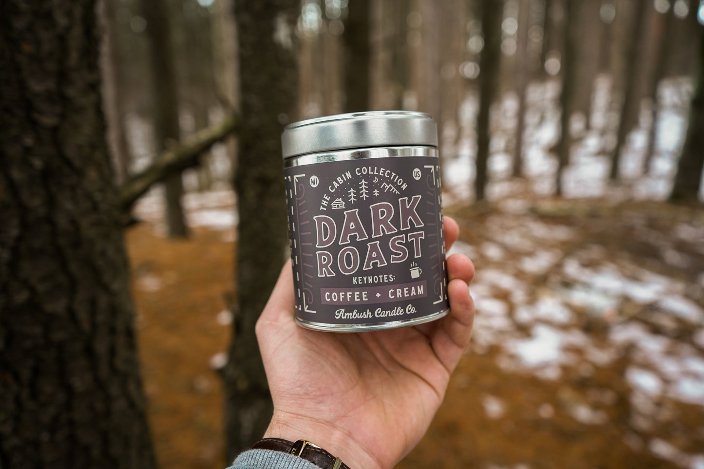 Dark Roast | Coffee + Cream 14oz Soy Candle