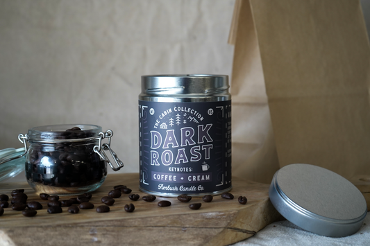 Dark Roast | Coffee + Cream 14oz Soy Candle