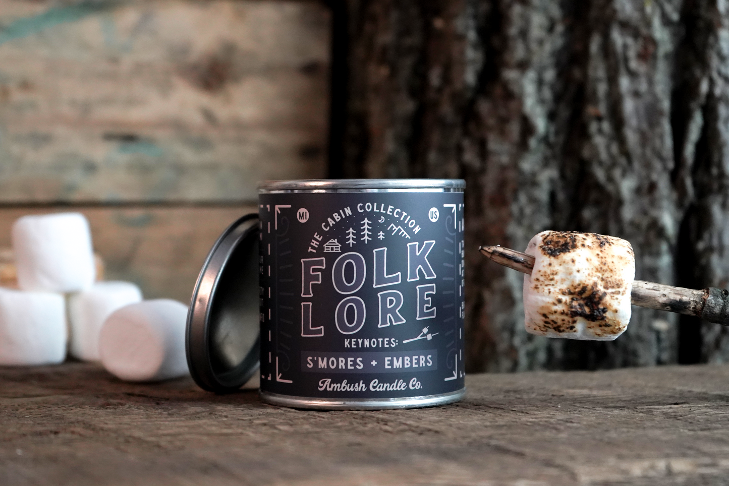 Folklore | S'mores + Embers 8oz Soy Candle