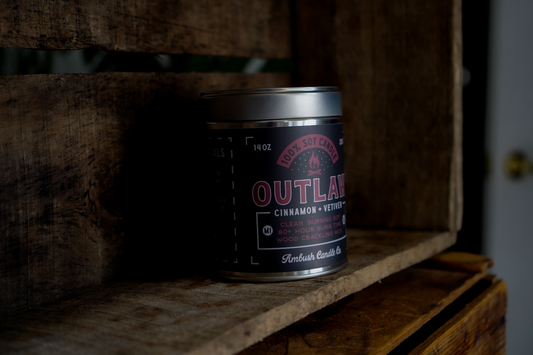 Outlaw | Cinnamon + Vetiver 14oz Soy Candle