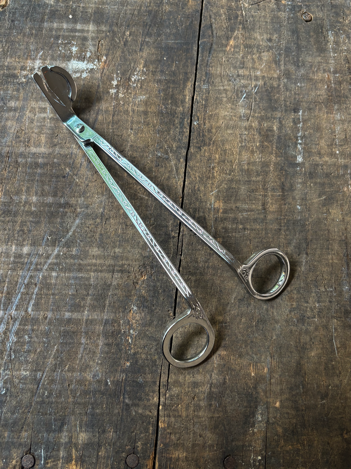 Engraved Stainless Steel Candle Wick Trimmers