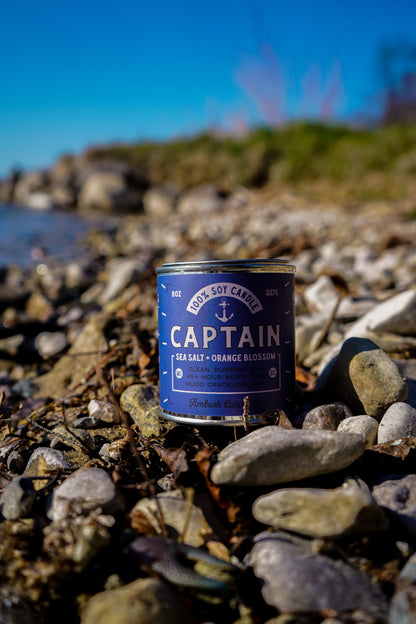 Captain | Sea Salt + Orange Blossom 8oz Soy Candle