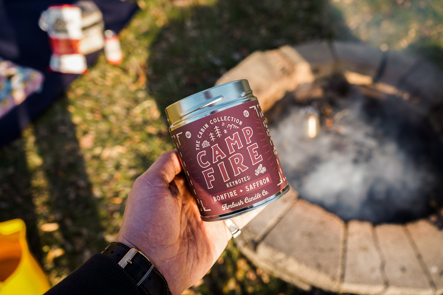 Campfire | Bonfire + Saffron 14oz Soy Candle