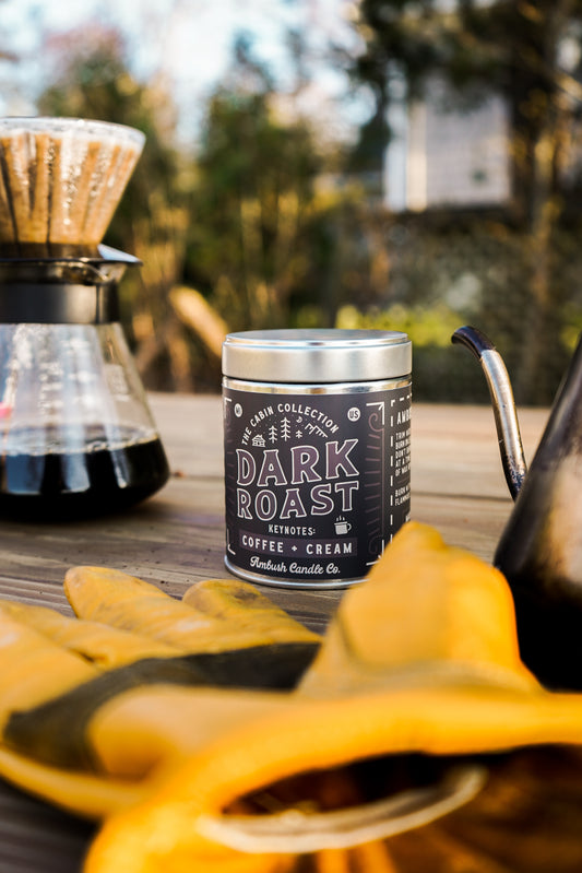 Dark Roast | Coffee + Cream 14oz Soy Candle