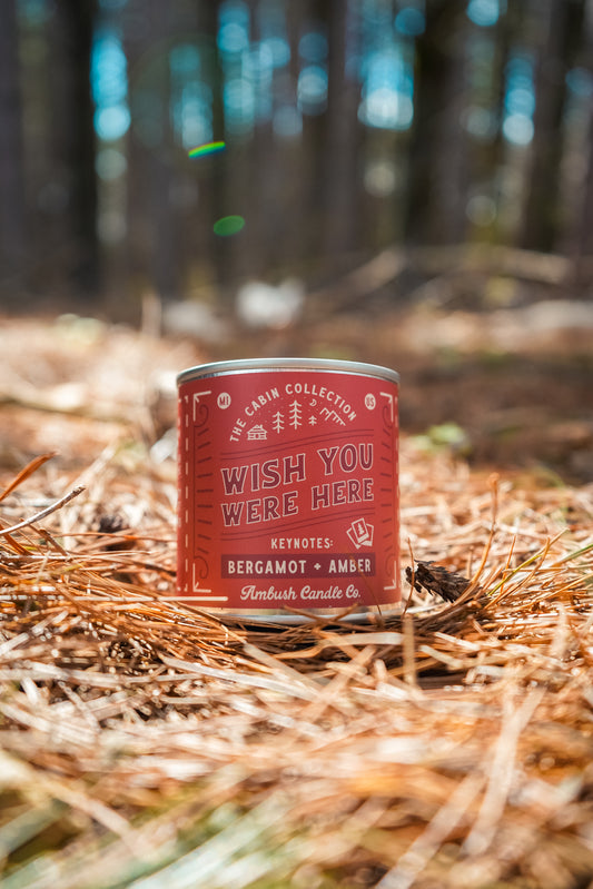 Wish You Were Here | Bergamot + Amber 8oz Soy Candle