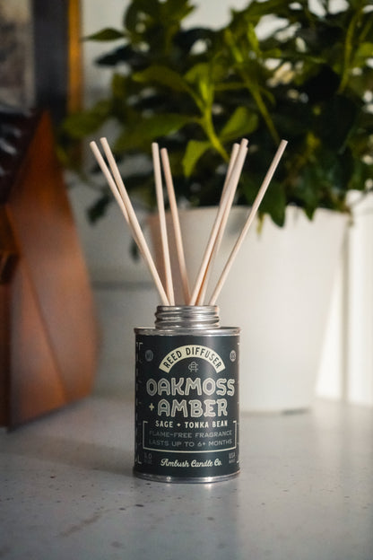 Oakmoss + Amber | Sage + Tonka Bean 5oz Reed Diffuser