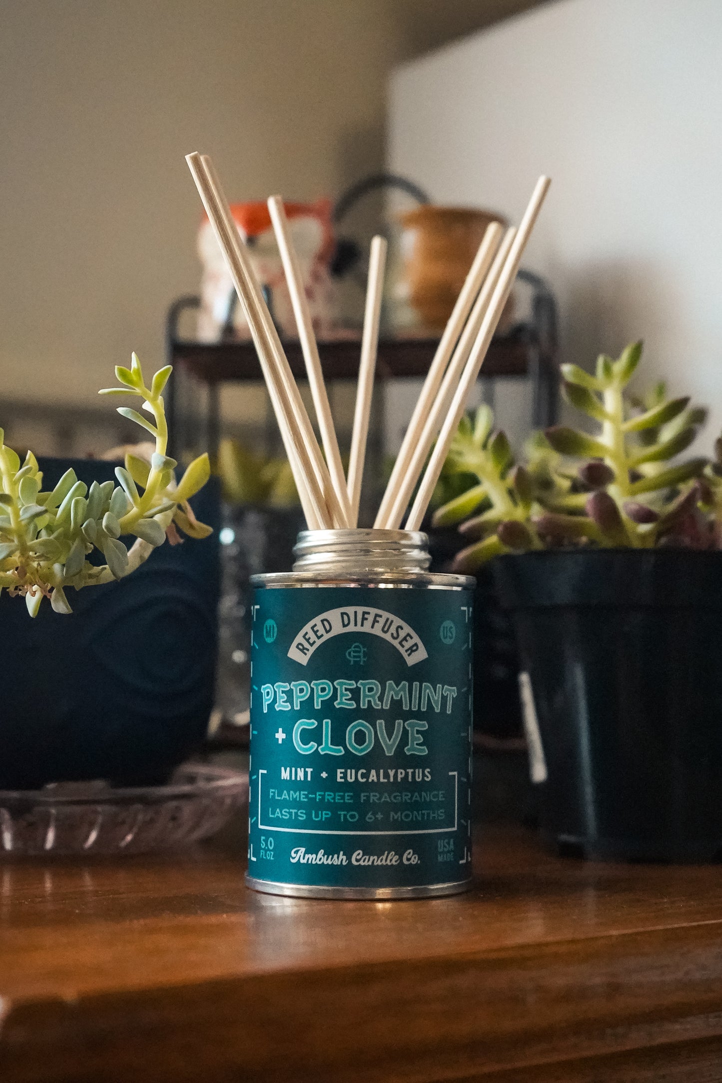 Peppermint + Clove | Mint + Eucalyptus 5oz Reed Diffuser