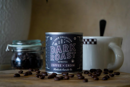 Dark Roast | Coffee + Cream 8oz Soy Candle
