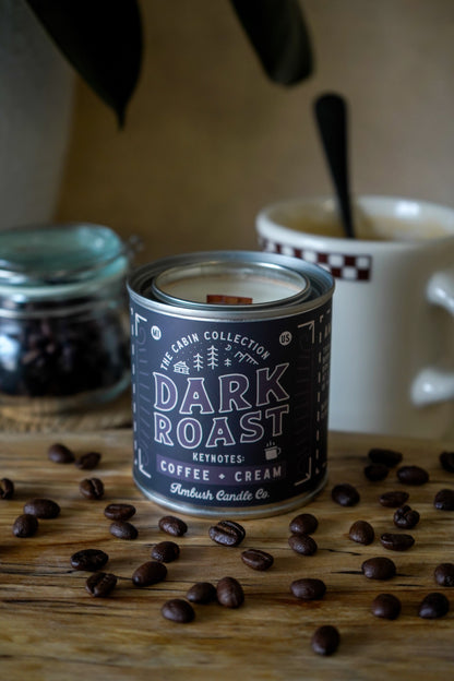 Dark Roast | Coffee + Cream 8oz Soy Candle