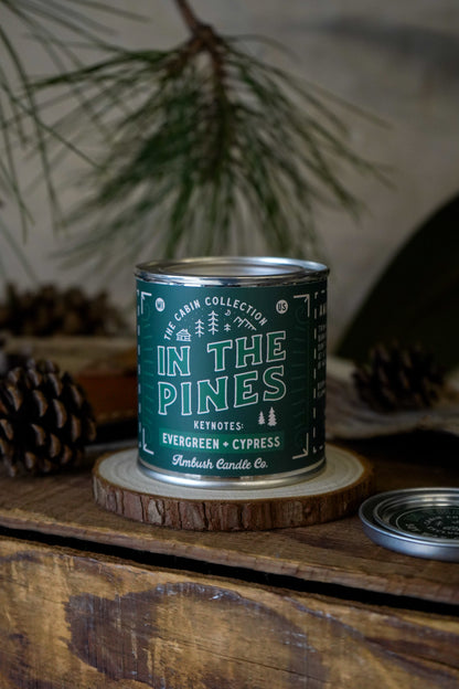 In The Pines | Evergreen + Cypress 8oz Soy Candle