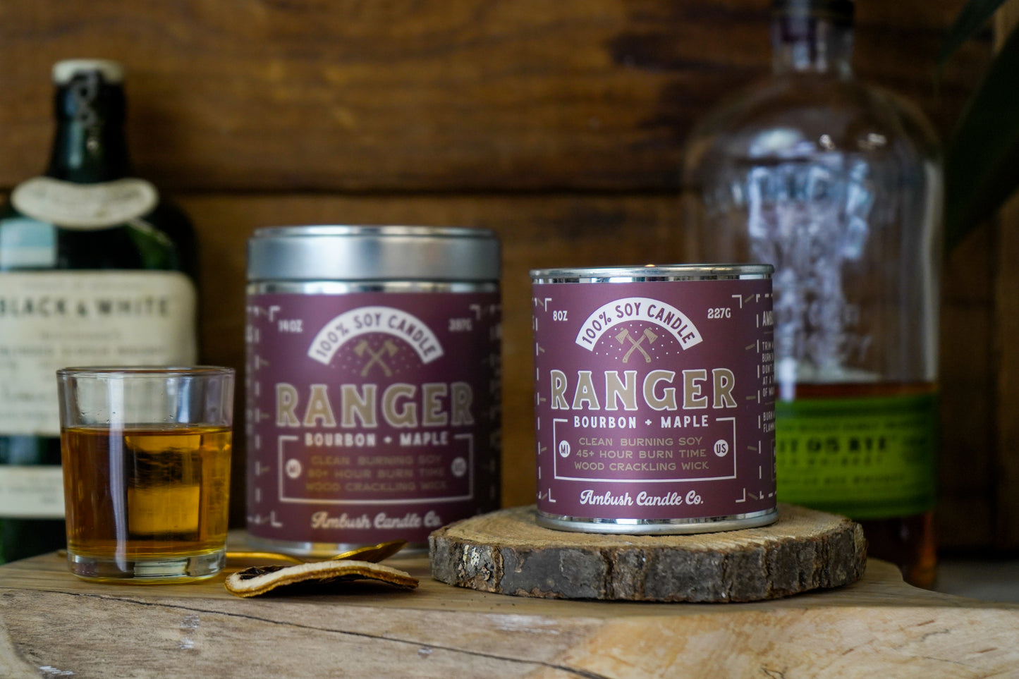 Ranger | Bourbon + Maple 14oz Soy Candle