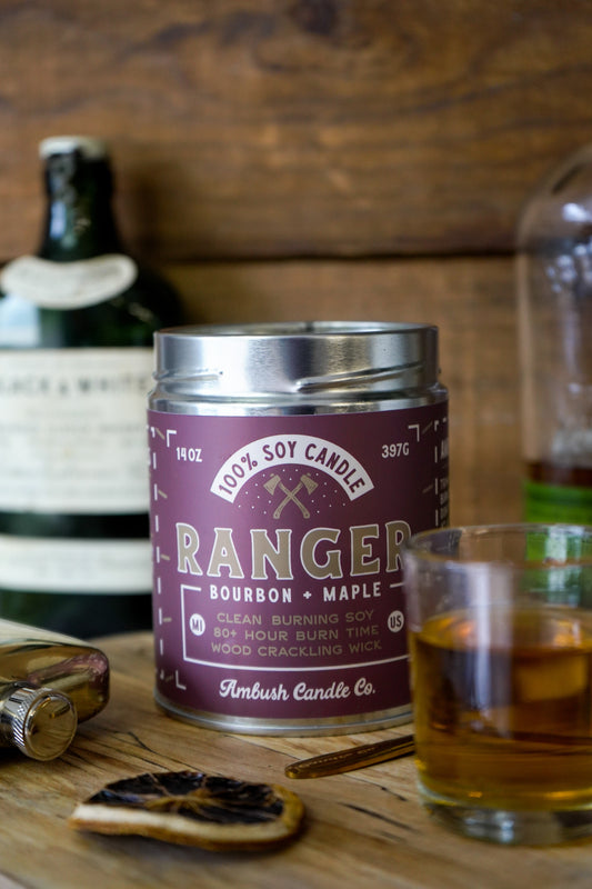 Ranger | Bourbon + Maple 14oz Soy Candle