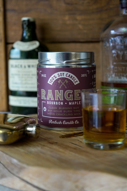 Ranger | Bourbon + Maple 14oz Soy Candle