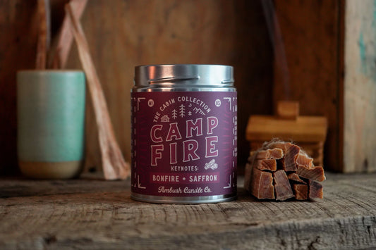 Campfire | Bonfire + Saffron 14oz Soy Candle