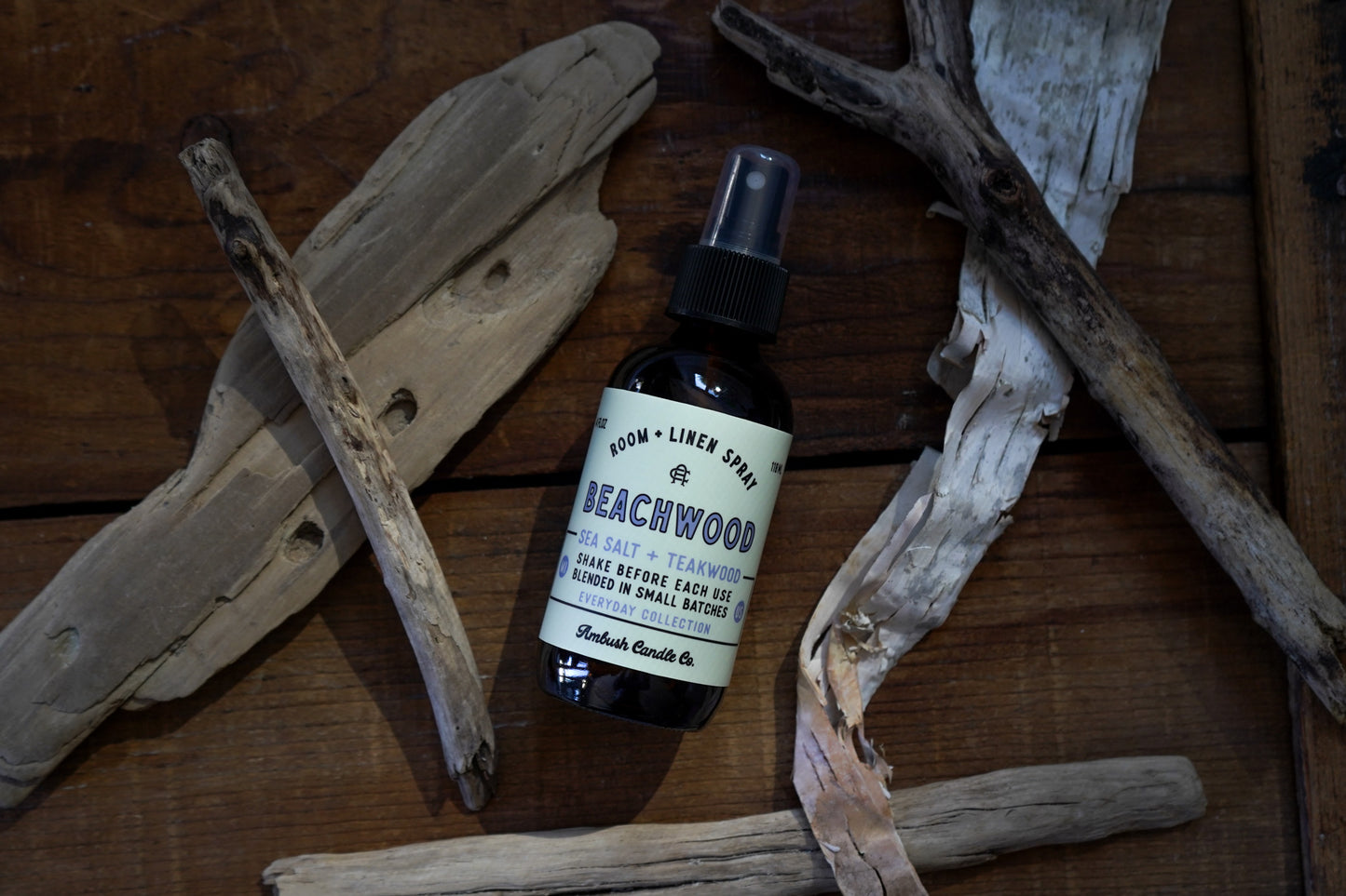 Beachwood | Sea Salt + Teakwood 4oz Room Spray