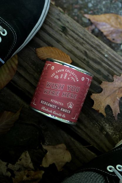 Wish You Were Here | Bergamot + Amber 8oz Soy Candle