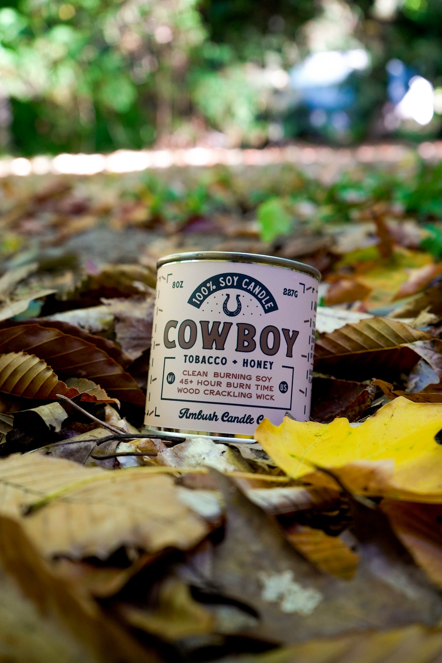 Cowboy | Tobacco + Honey 8oz Soy Candle