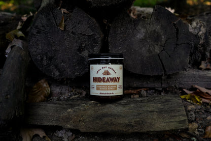 Hideaway | Toasted Almond + Baked Apple 8oz Soy Candle