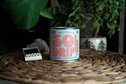 Sol Drift | Mango + Coconut Milk 8oz Soy Candle