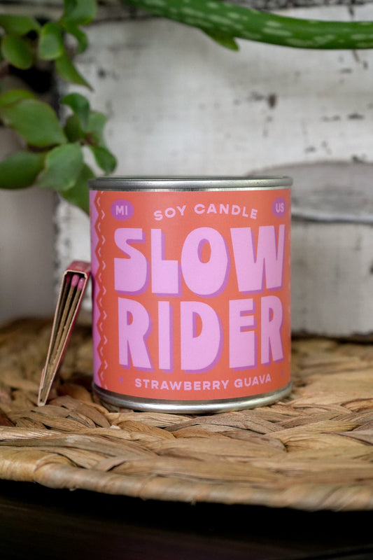 Slow Rider | Strawberry + Guava 8oz Soy Candle