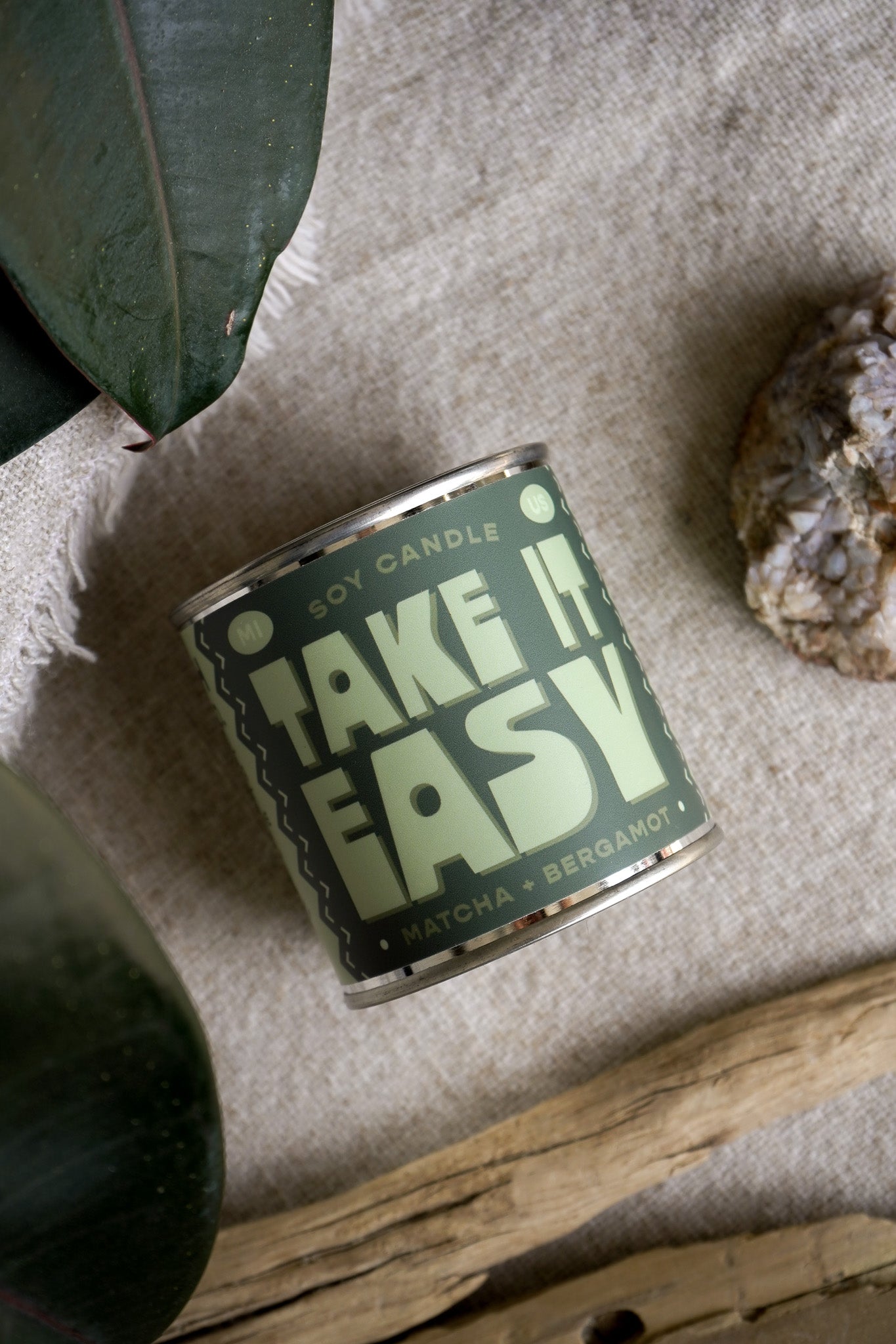 Take It Easy | Matcha + Bergamot 8oz Soy Candle