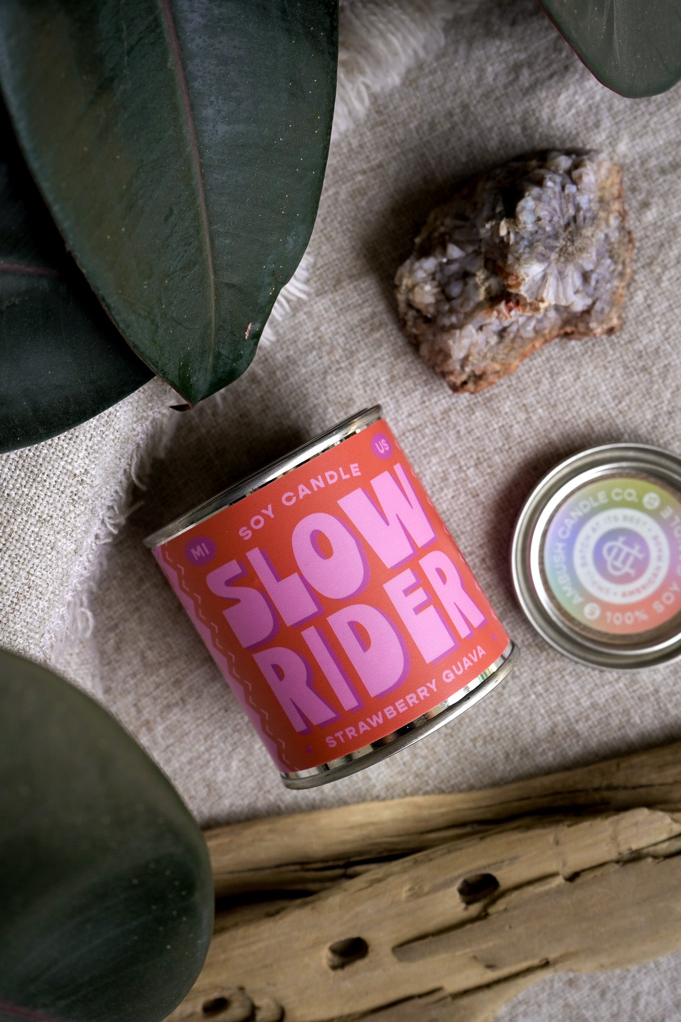 Slow Rider | Strawberry + Guava 8oz Soy Candle