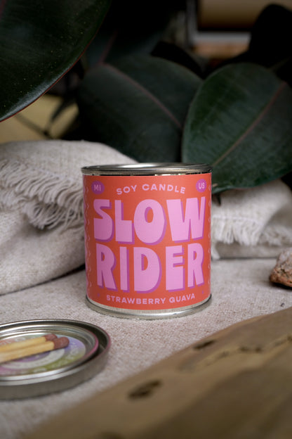 Slow Rider | Strawberry + Guava 8oz Soy Candle