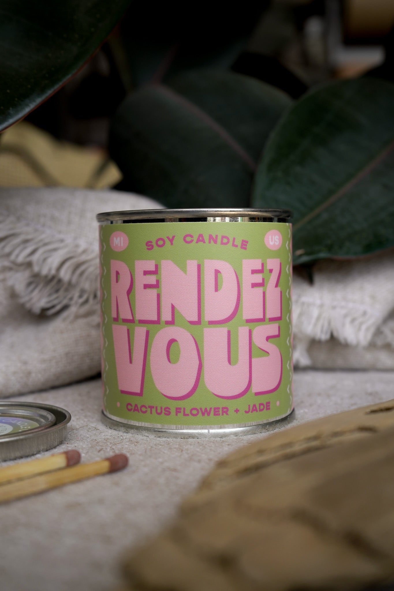 Rendezvous | Cactus Flower + Jade 8oz Soy Candle