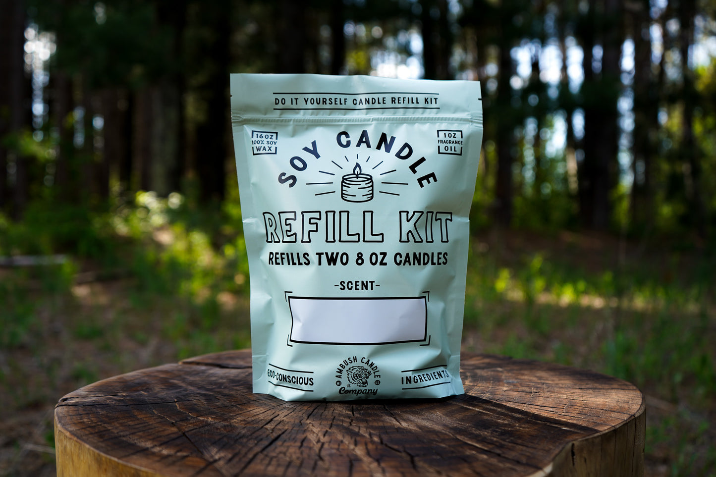 Candle Refill Kit (Makes Two 8oz Soy Candles)