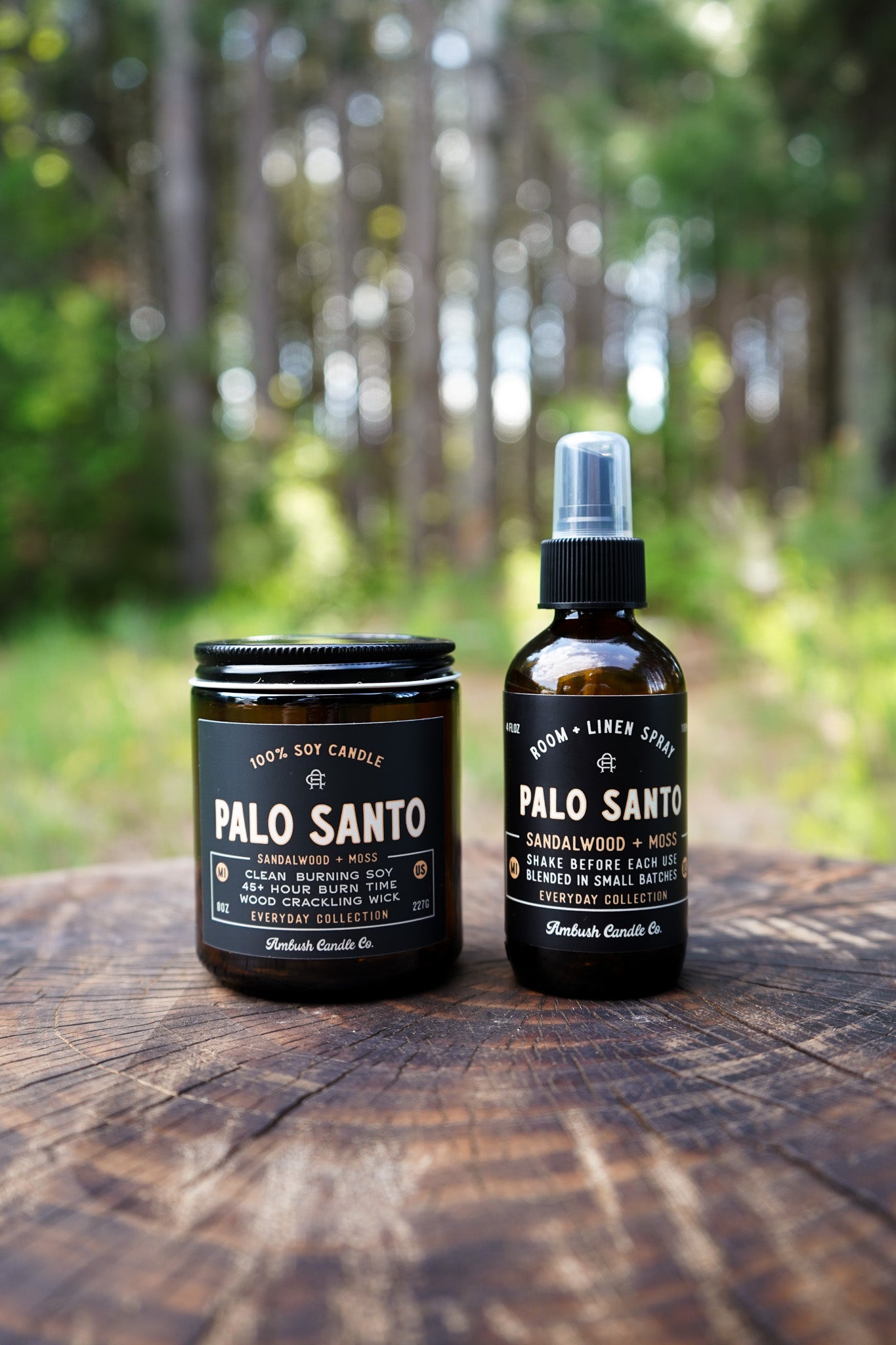 Palo Santo | Sandalwood + Moss 4oz Room Spray
