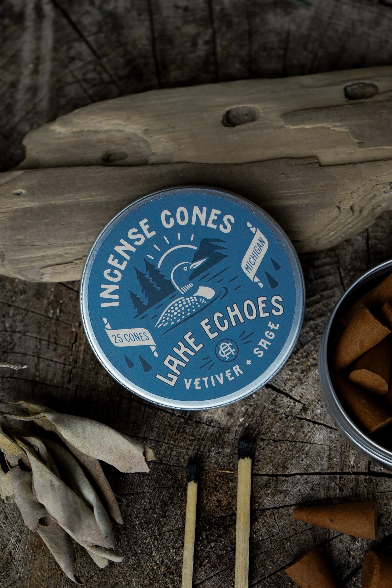 Lake Echoes | Vetiver + Sage Incense