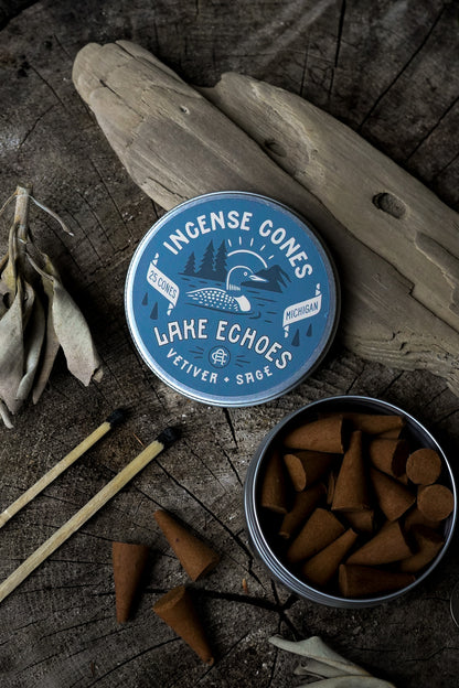 Lake Echoes | Vetiver + Sage Incense