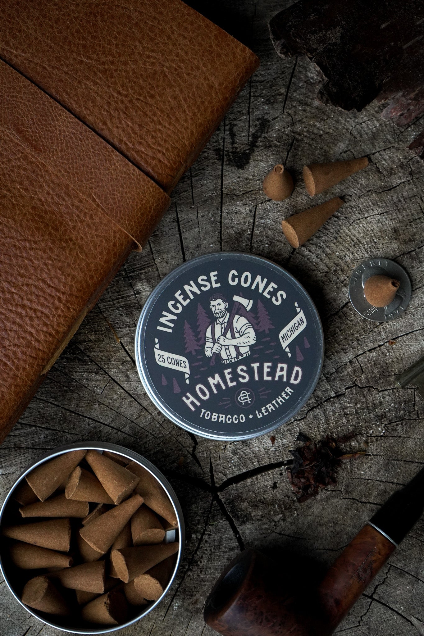 Homestead | Tobacco + Leather Incense